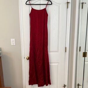 Reformation Red Dress 100% Silk